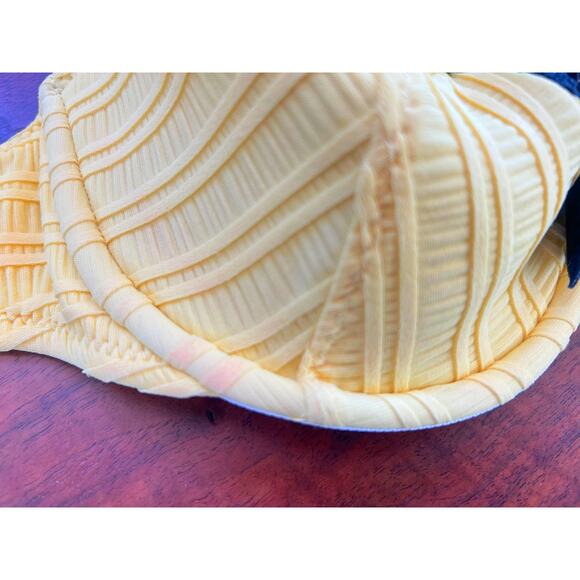 RARE Vintage Betsey Johnson "Unforgettable" 3D Rose Bikini Top - Yellow/Black - Picture 5 of 6